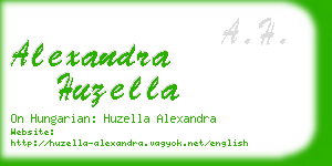 alexandra huzella business card